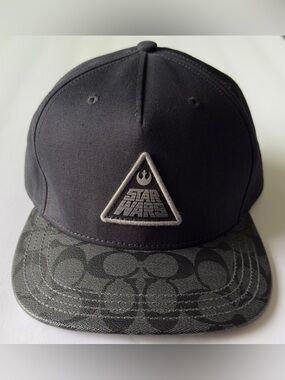 Coach Star Wars Hat Black Logo Cap Limited Edition NWT